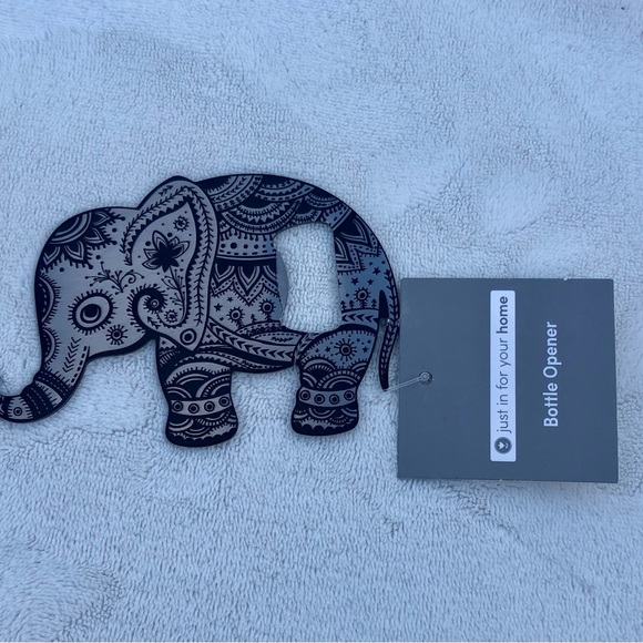 Indian Henna Elephant Bottle Opener New with Tags Bohemian - Picture 8 of 8
